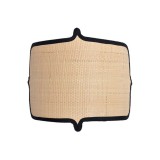 WALL LAMP SHADE TOTO NATURAL BLACK RAPHIA   - WALL LAMPS